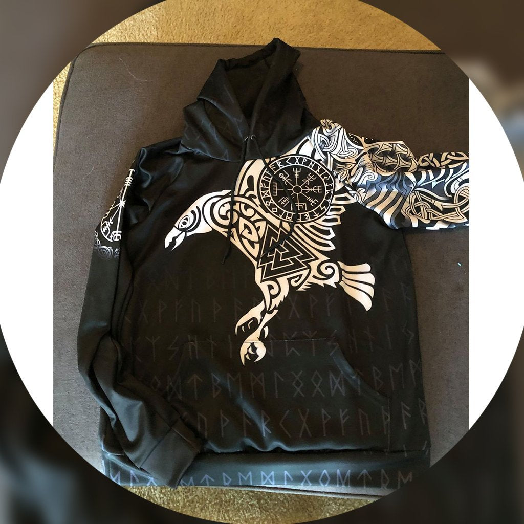 Viking The Raven Of Odin Tattoo Special Hoodie RLT12