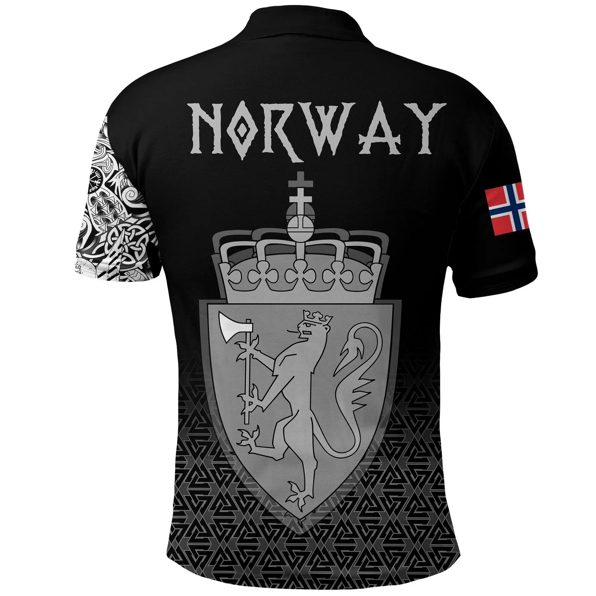 Viking Polo Shirt Norway Coat Of Arms RLT7