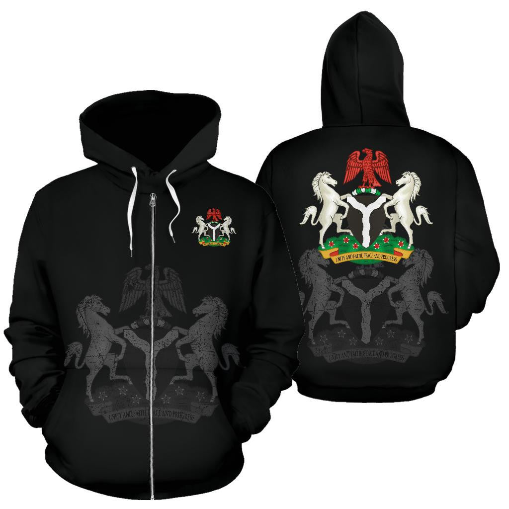 Nigeria Zipper Hoodie RLT8