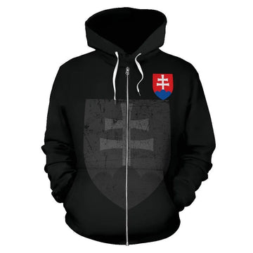 Slovakia Zipper Hoodie RLT13