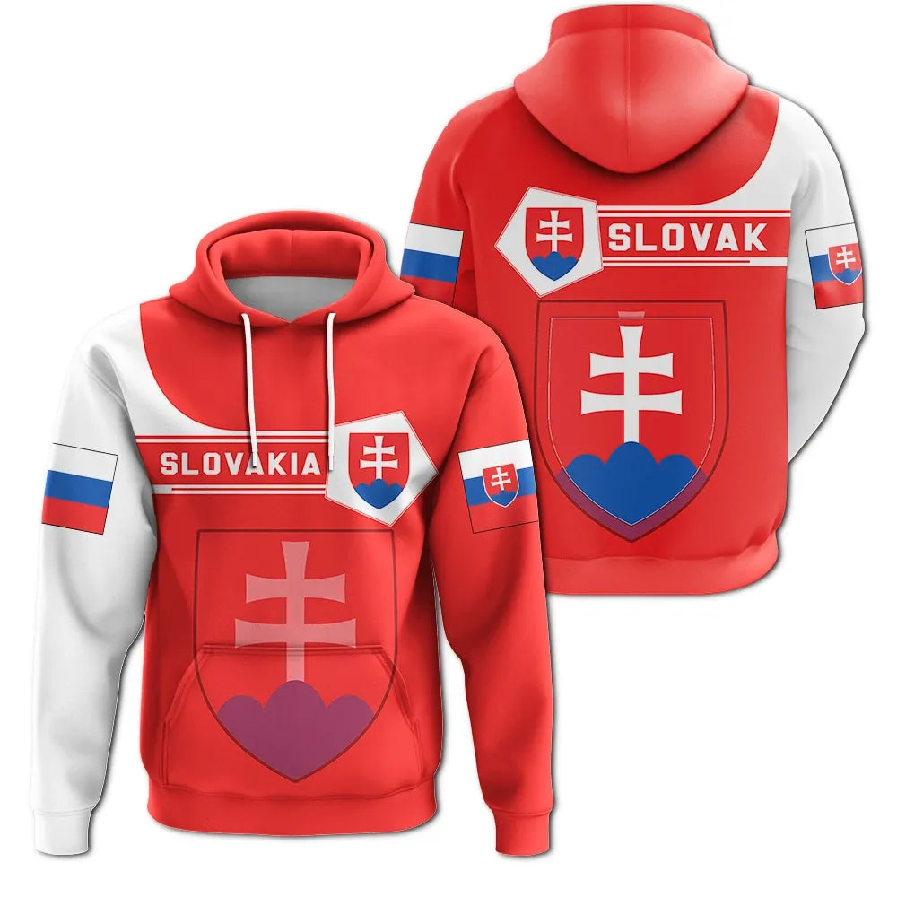 Slovakia Hoodie Coat Of Arms Simple Style RLT13