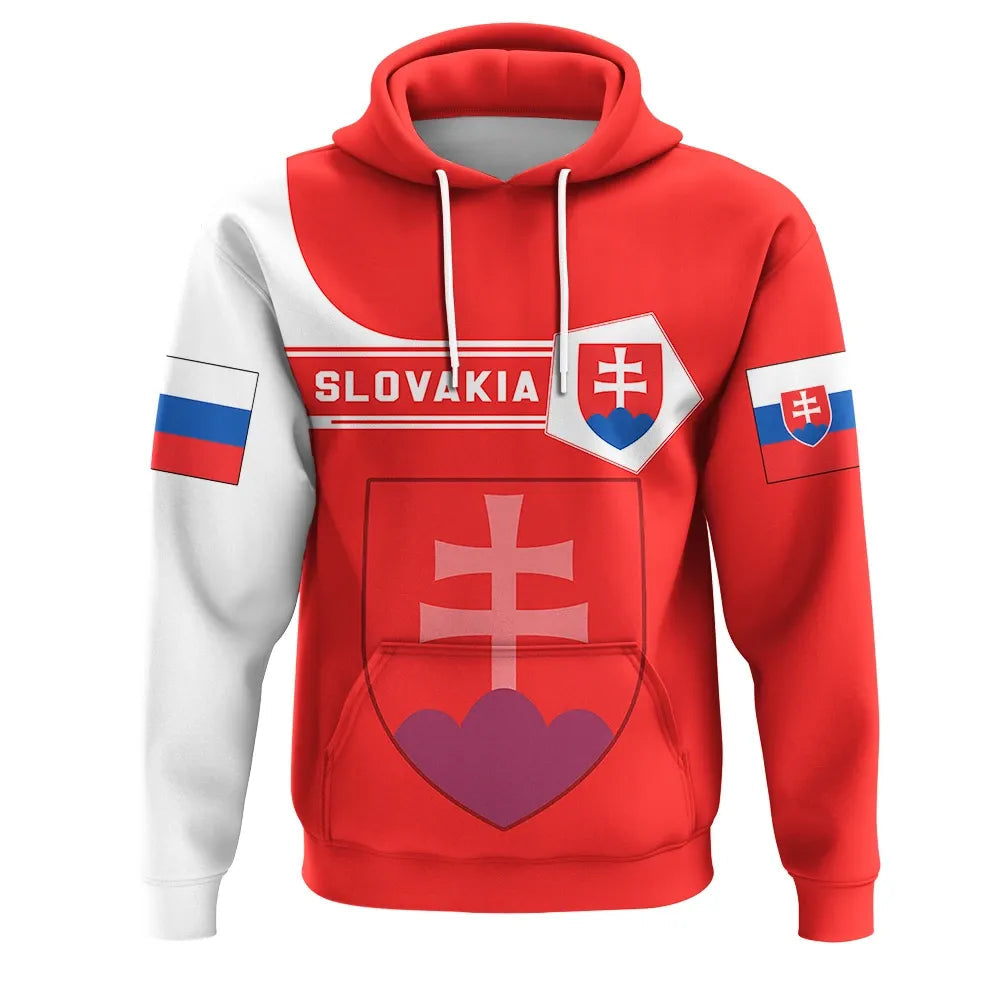 Slovakia Hoodie Coat Of Arms Simple Style RLT13