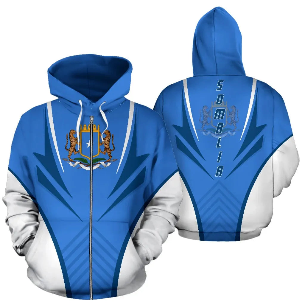 Somalia Hoodie Zip Coat Of Arms RLT8