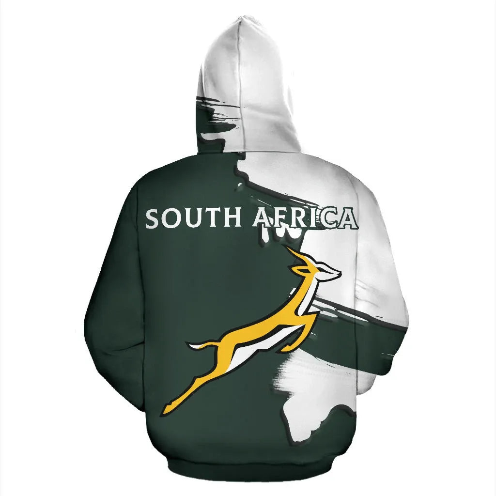 South Africa Coat Of Arms Unique Zip Hoodie Scratch Style RLT8