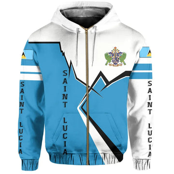 Saint Lucia Zip Hoodie Lightning RLT6