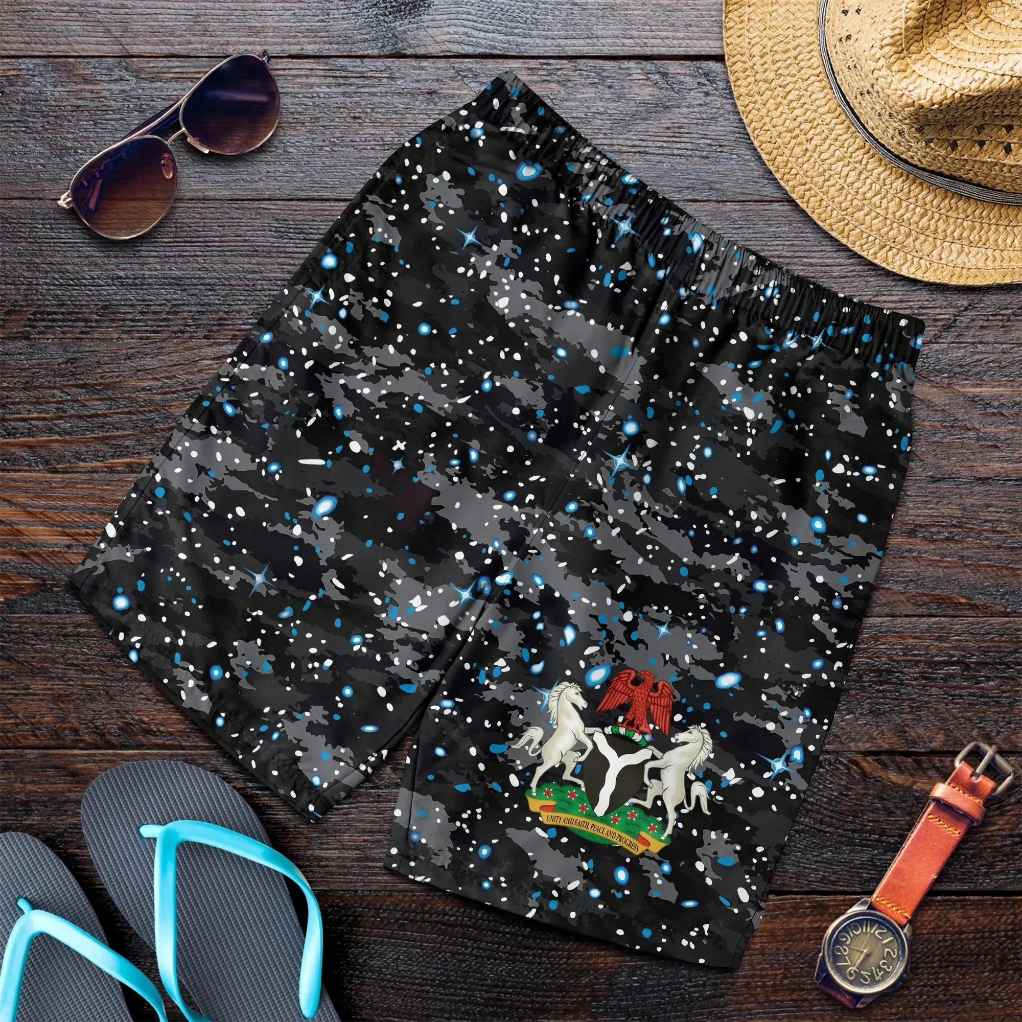Nigeria Space Camo Shorts RLT8