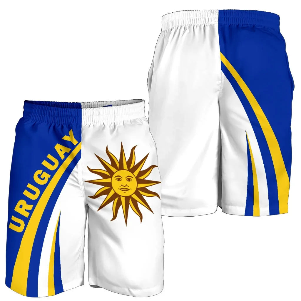 Uruguay Coat Of Arms Up Style Men's Shorts RLT6