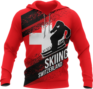 Switzerland Hoodie Switzerland Skiing RLT13