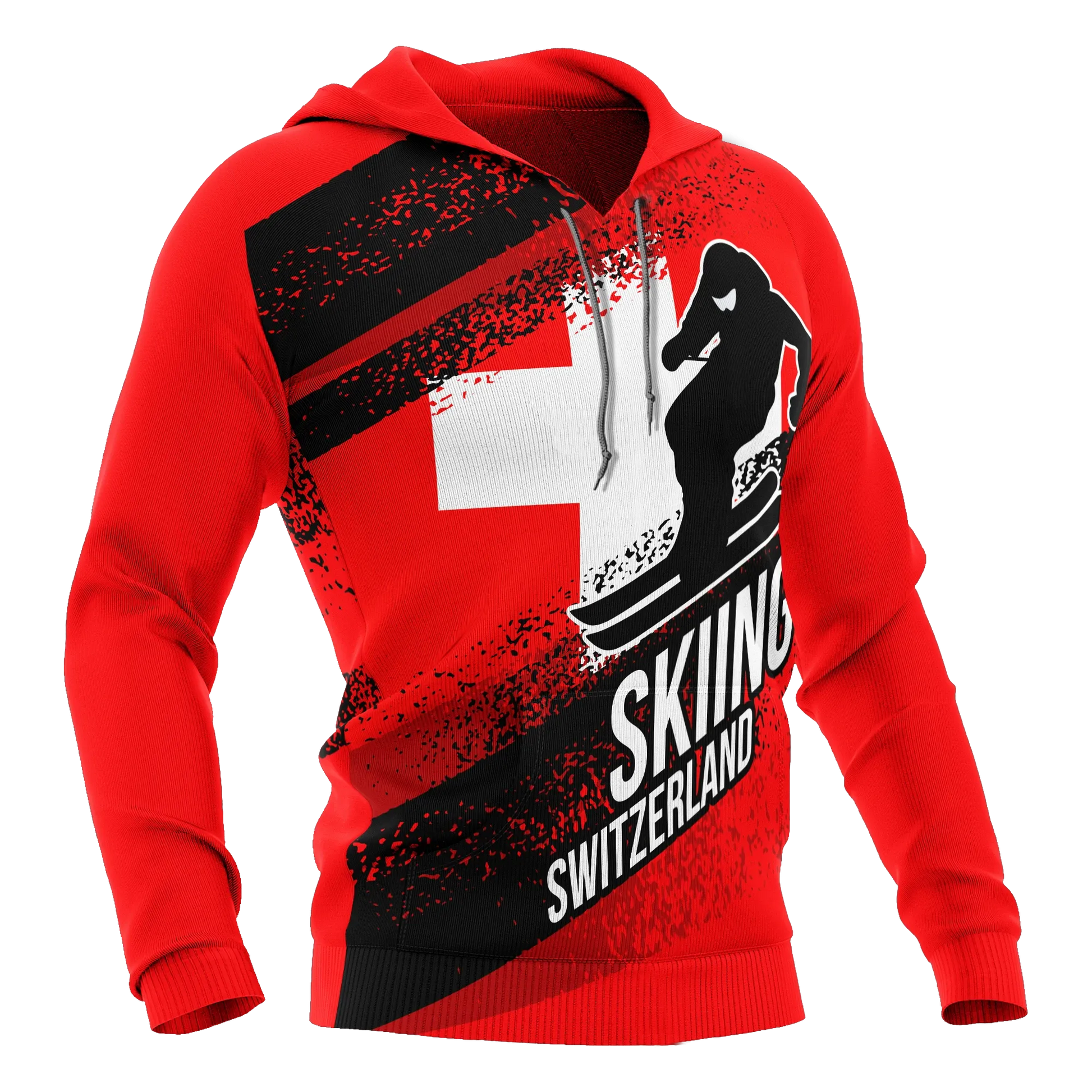 Switzerland Hoodie Switzerland Skiing RLT13