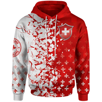Switzerland Hoodie Swiss Shield RLT13