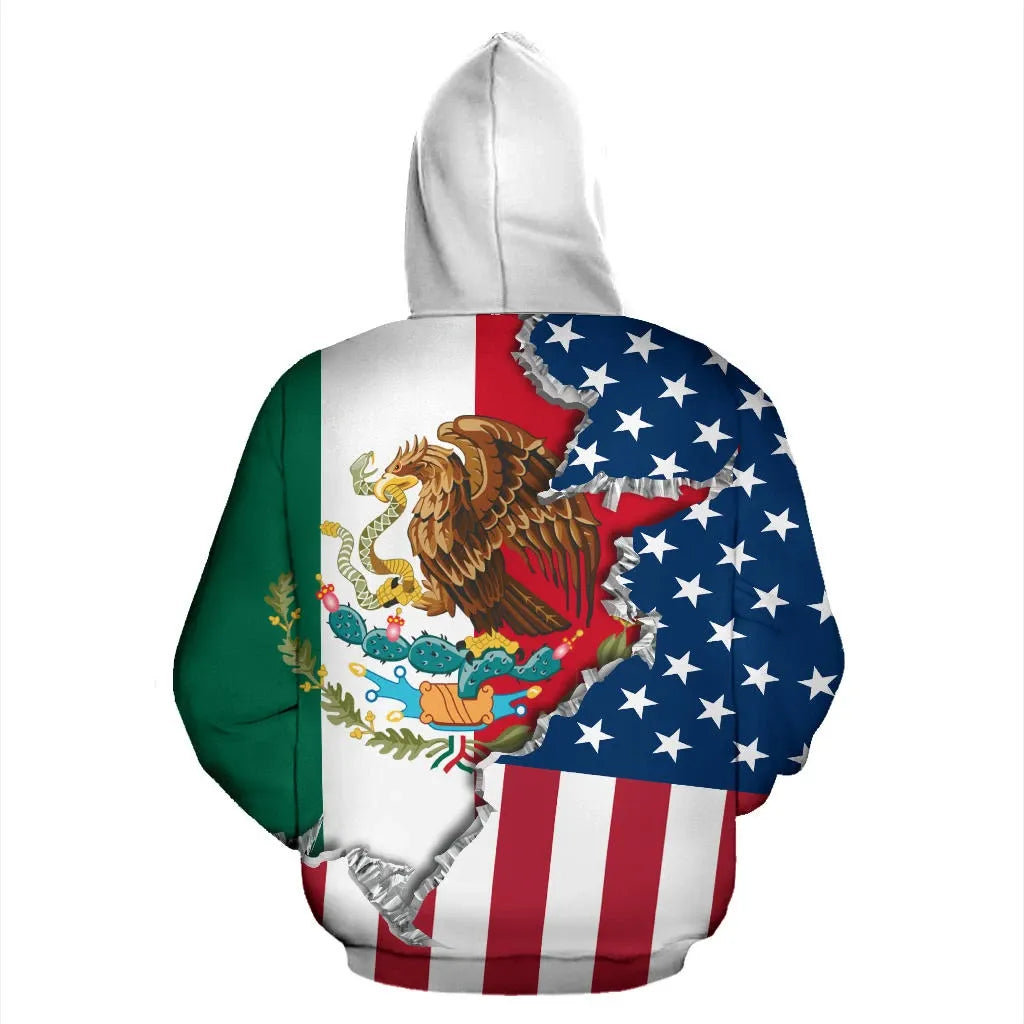 One Heart 2 Homes USA Mexico Hoodie RLT13