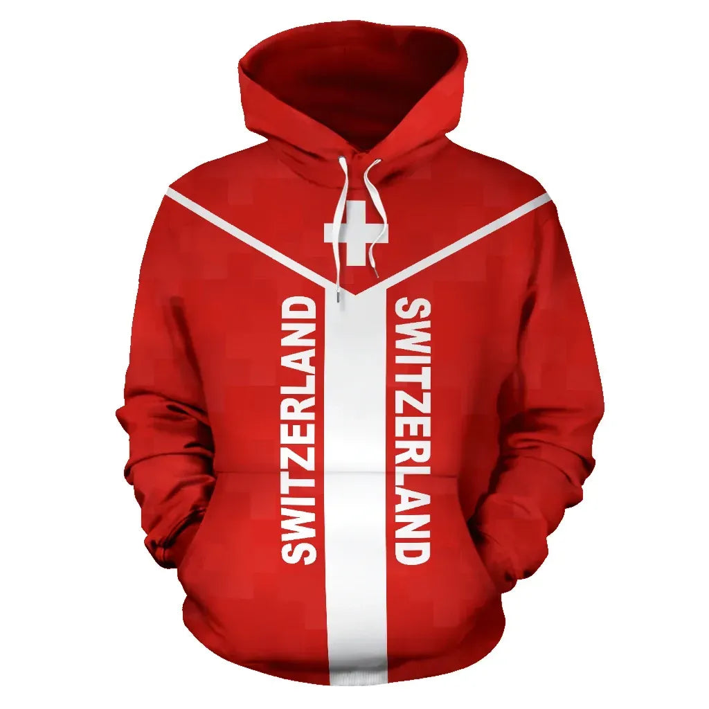 Switzerland Rising Pullover Hoodie RLT13