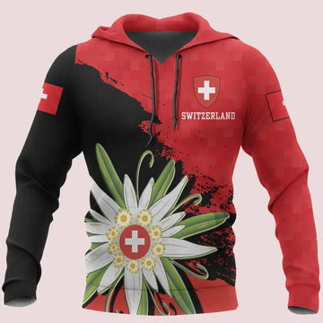 Switzerland Edelweiss Hoodie RLT13