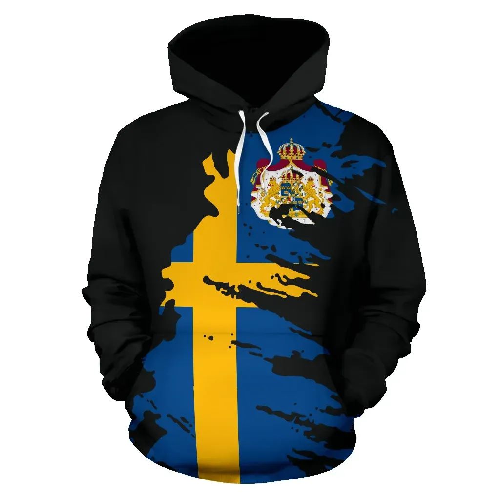 Sweden Hoodie Flag Painting RLT7