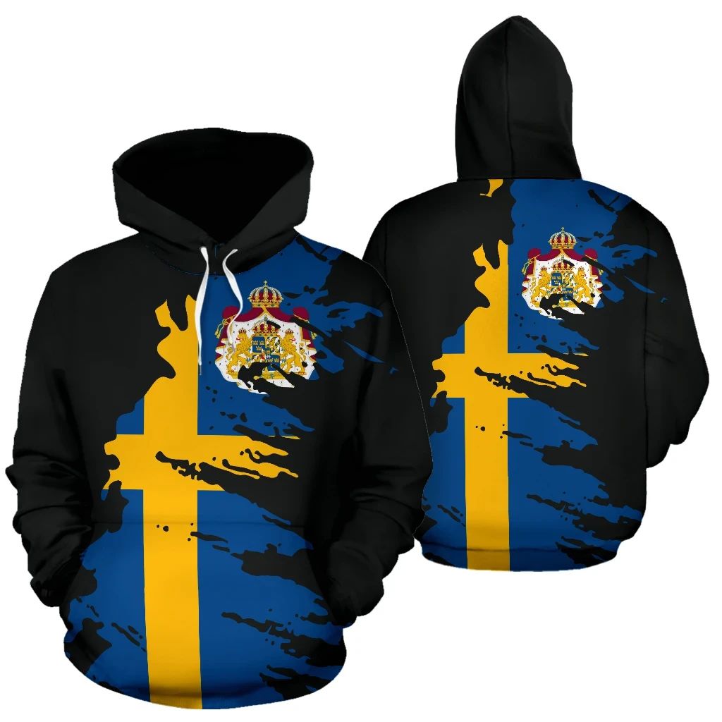 Sweden Hoodie Flag Painting RLT7
