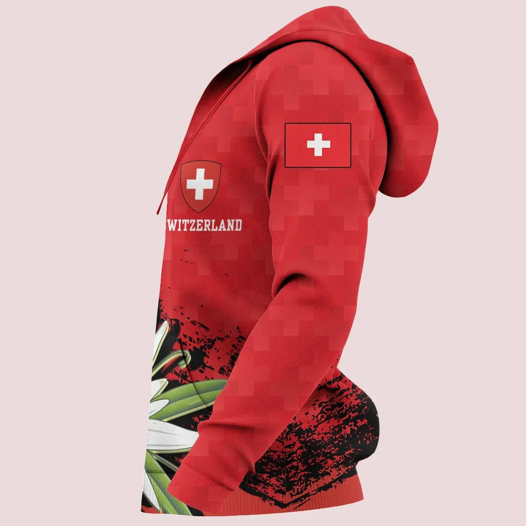 Switzerland Edelweiss Hoodie RLT13