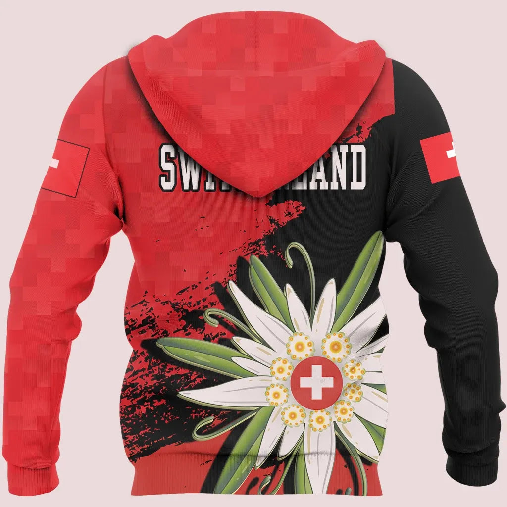 Switzerland Edelweiss Hoodie RLT13