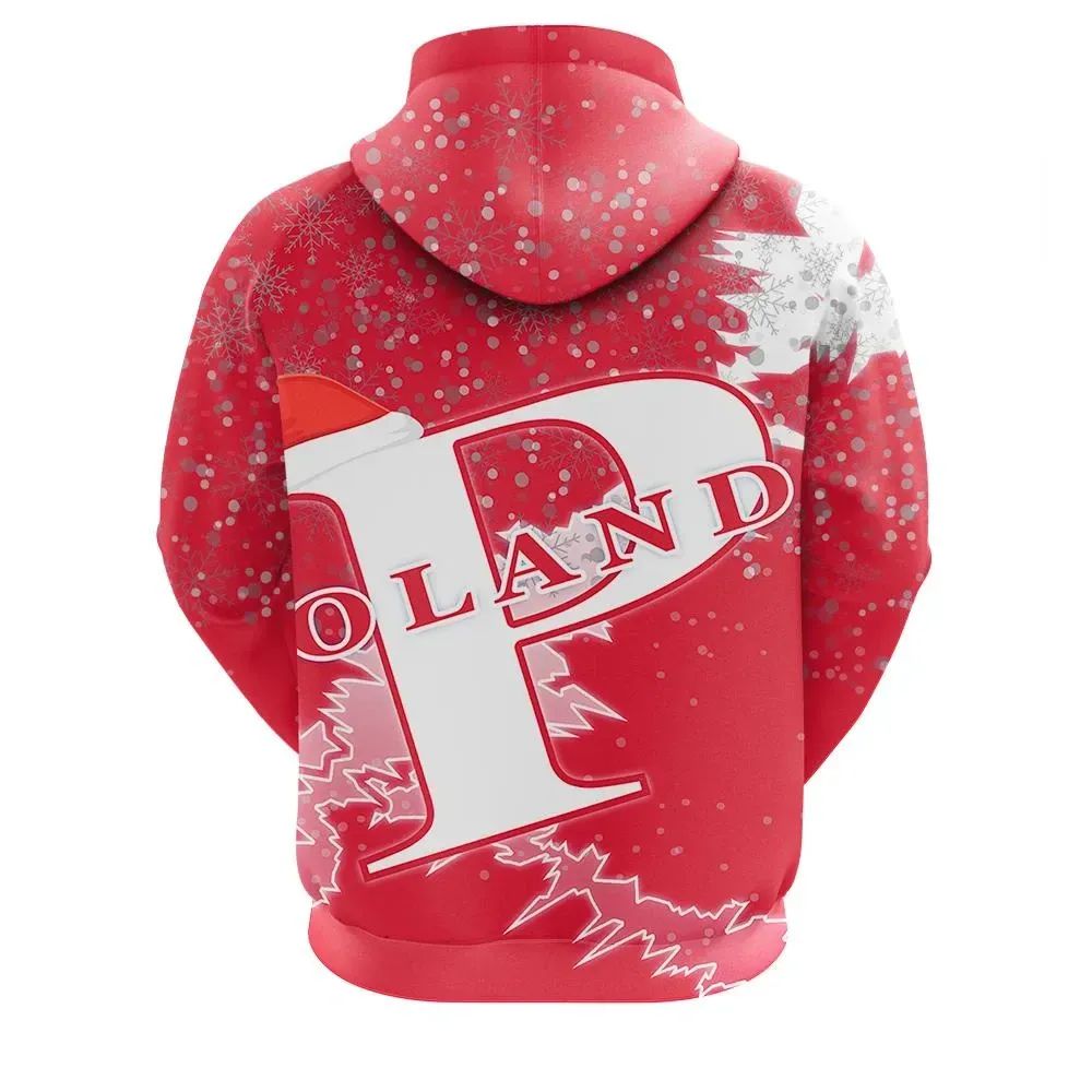 Poland Christmas Hoodie Coat Of Arms X Style RLT7