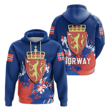Norway Hoodie Coat Of Arms Spaint Style RLT7