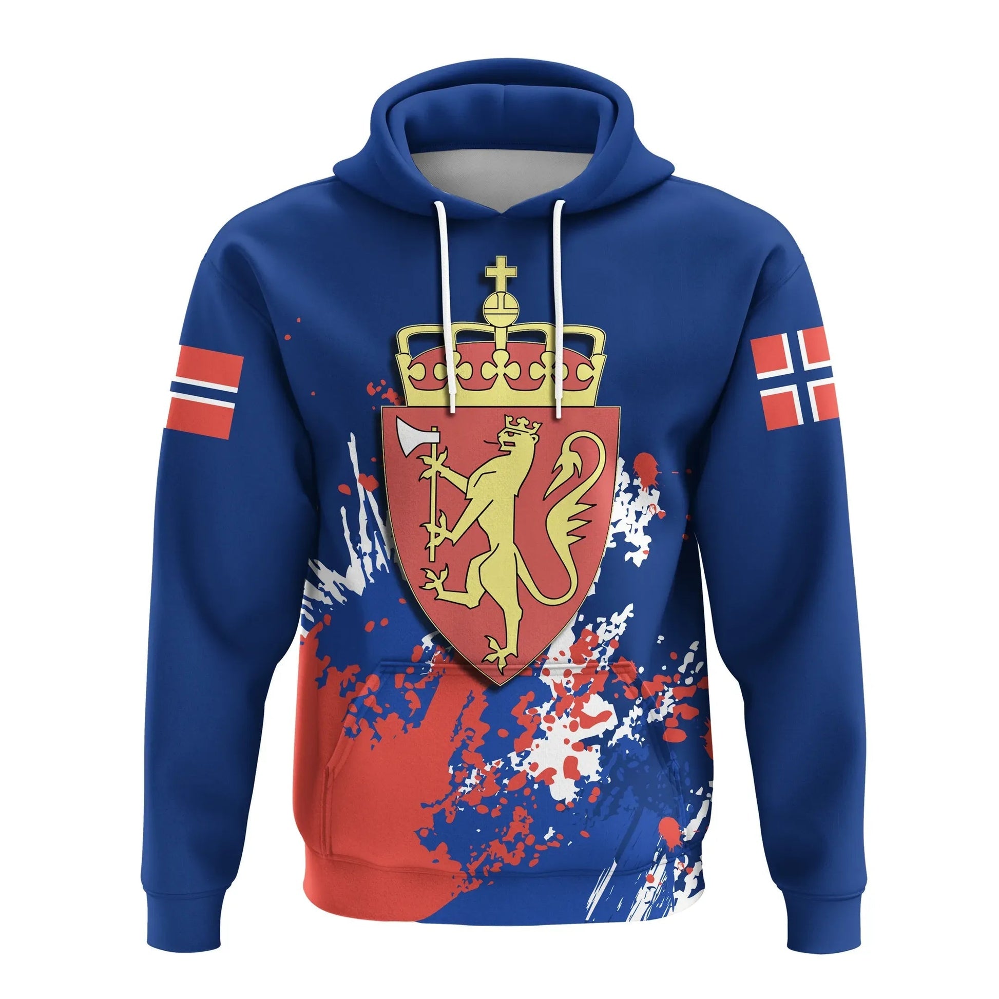 Norway Hoodie Coat Of Arms Spaint Style RLT7