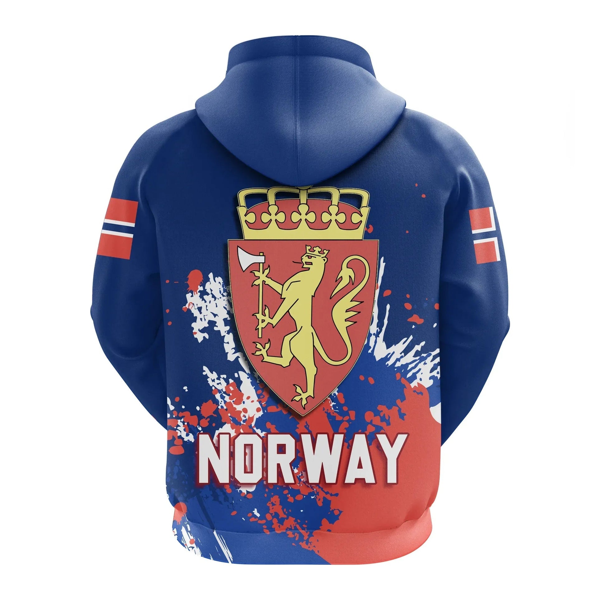 Norway Hoodie Coat Of Arms Spaint Style RLT7