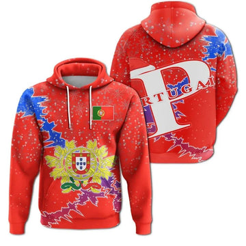 Portugal Christmas Hoodie Coat Of Arms X Style RLT7