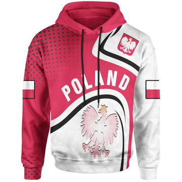 Polska Poland Hoodie Poland Coat Of Arms RLT7