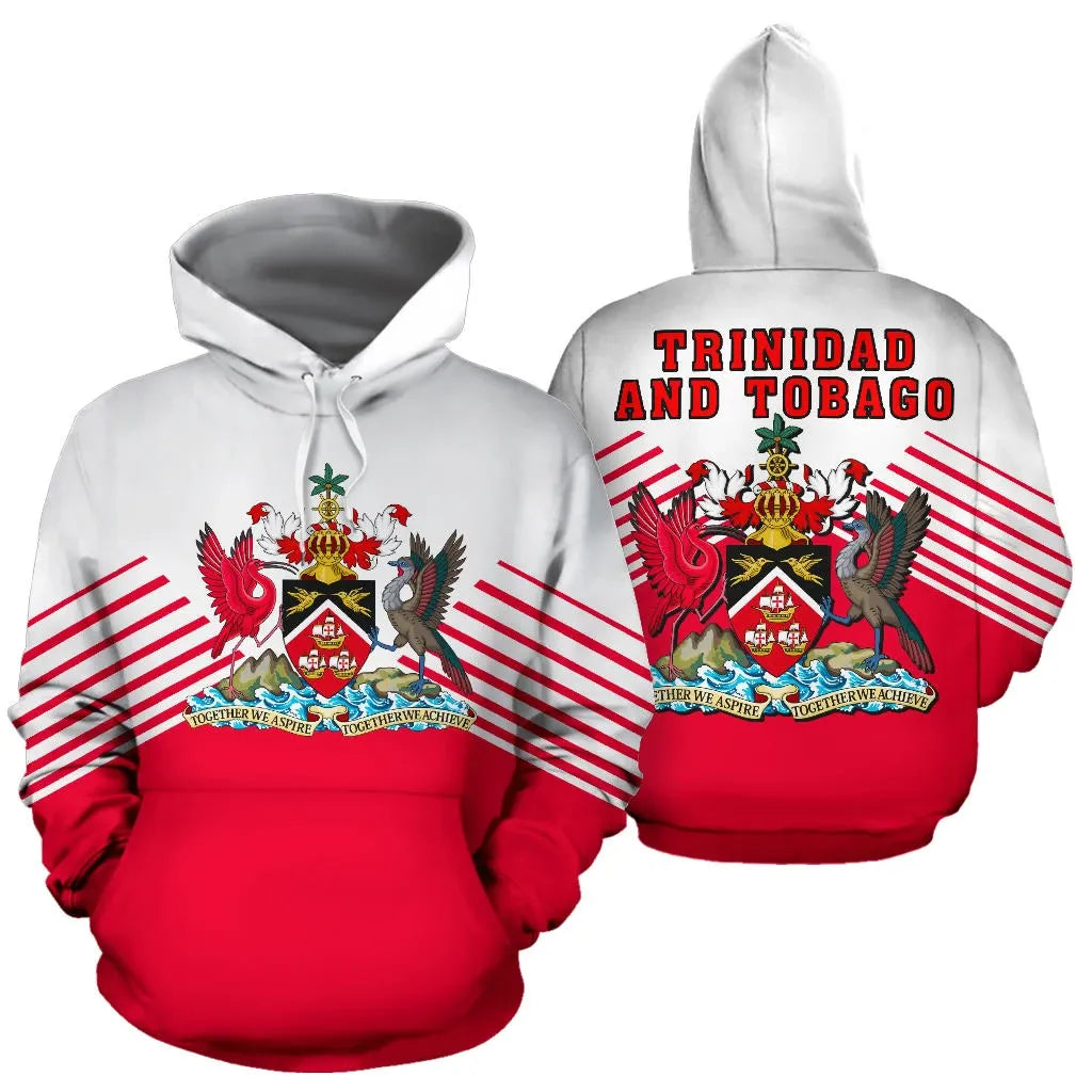 Trinidad and Tobago Hoodie Stripes Style RLT6