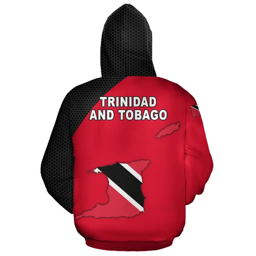 Trinidad and Tobago Map Hoodie RLT6