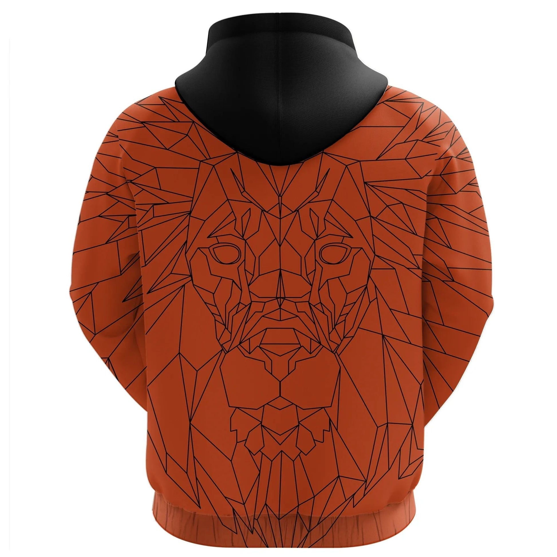 The Netherlands Hoodie Geometric Lion Orange RLT7