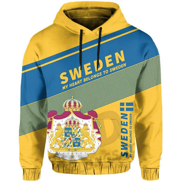 Sweden Flag Motto Hoodie Limited Style RLT7