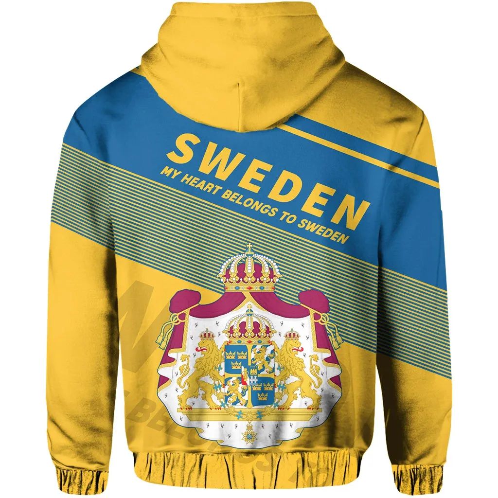 Sweden Flag Motto Hoodie Limited Style RLT7