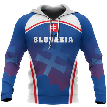 Slovakia Hoodie Coat Of Arms Sport Style RLT13