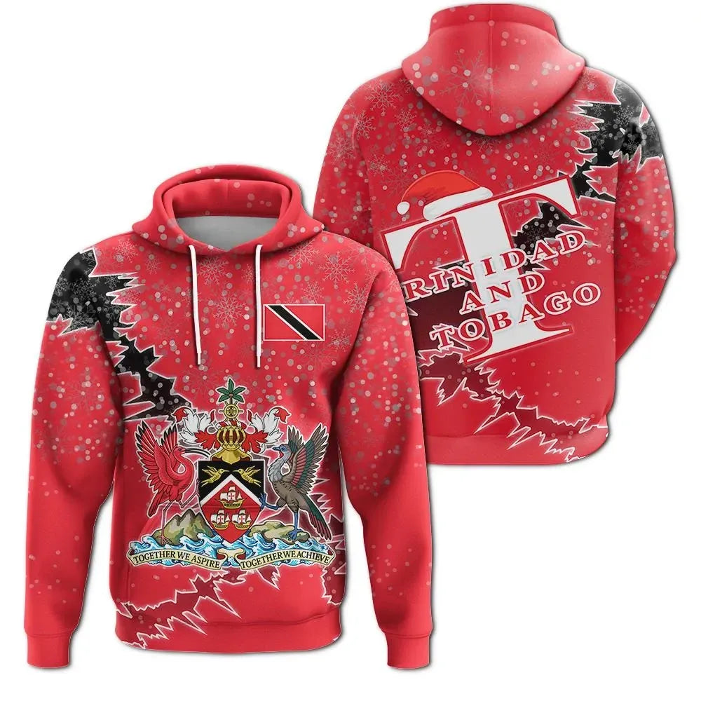 Trinidad and Tobago Christmas Hoodie Coat Of Arms X Style8 RLT6