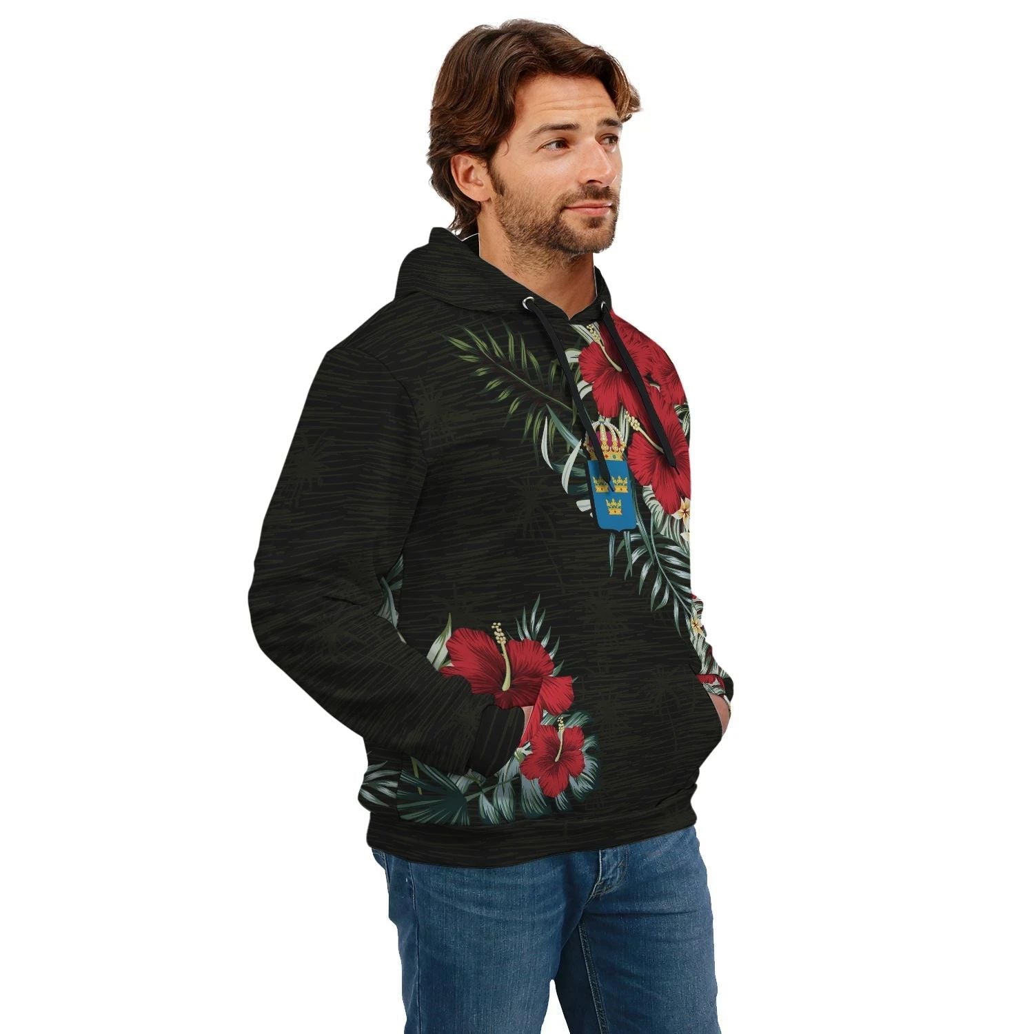 Sweden Hoodie Hibiscus RLT7