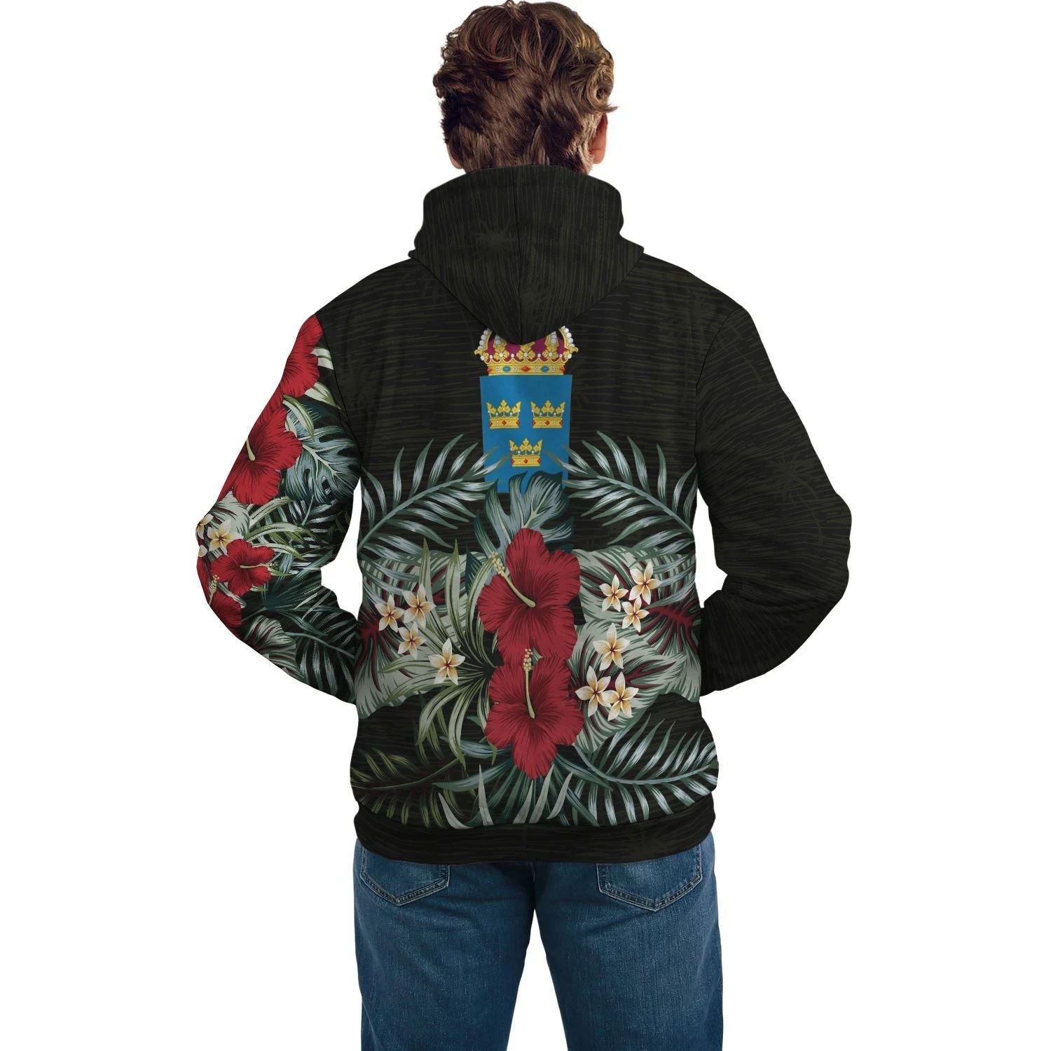 Sweden Hoodie Hibiscus RLT7