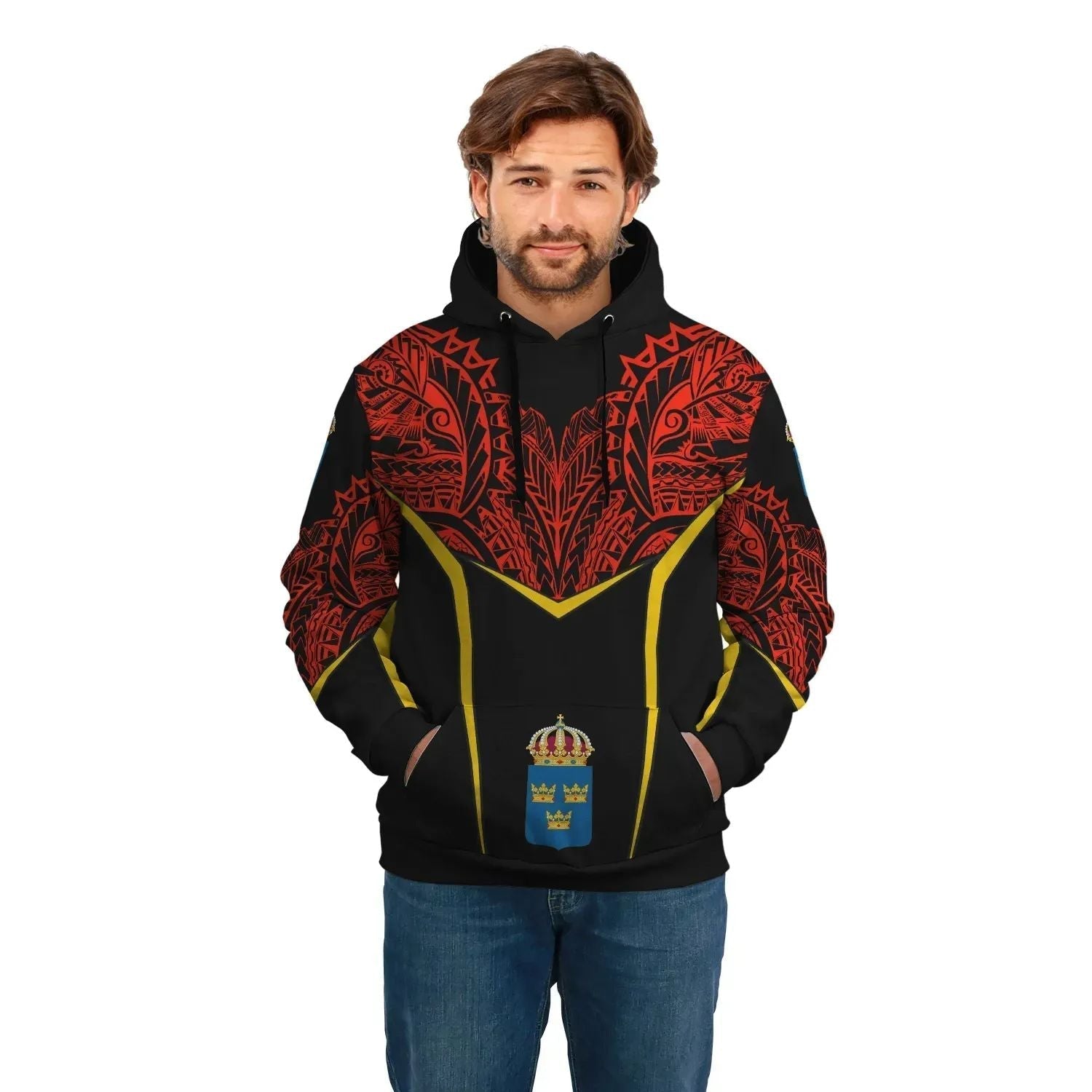 Sweden Unisex Hoodie Tribal Style RLT7