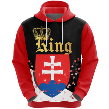 Slovakia King Valentine Hoodie RLT13