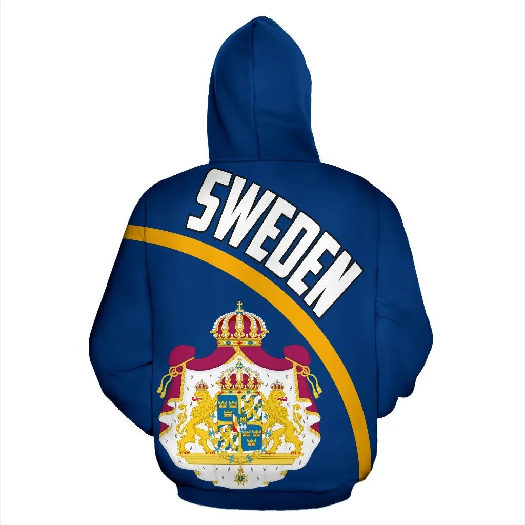 Sweden Hoodie Wave Flag Color RLT7