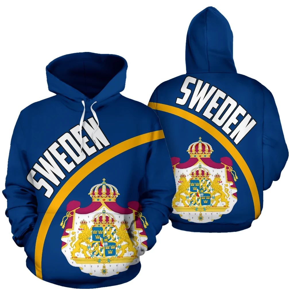 Sweden Hoodie Wave Flag Color RLT7