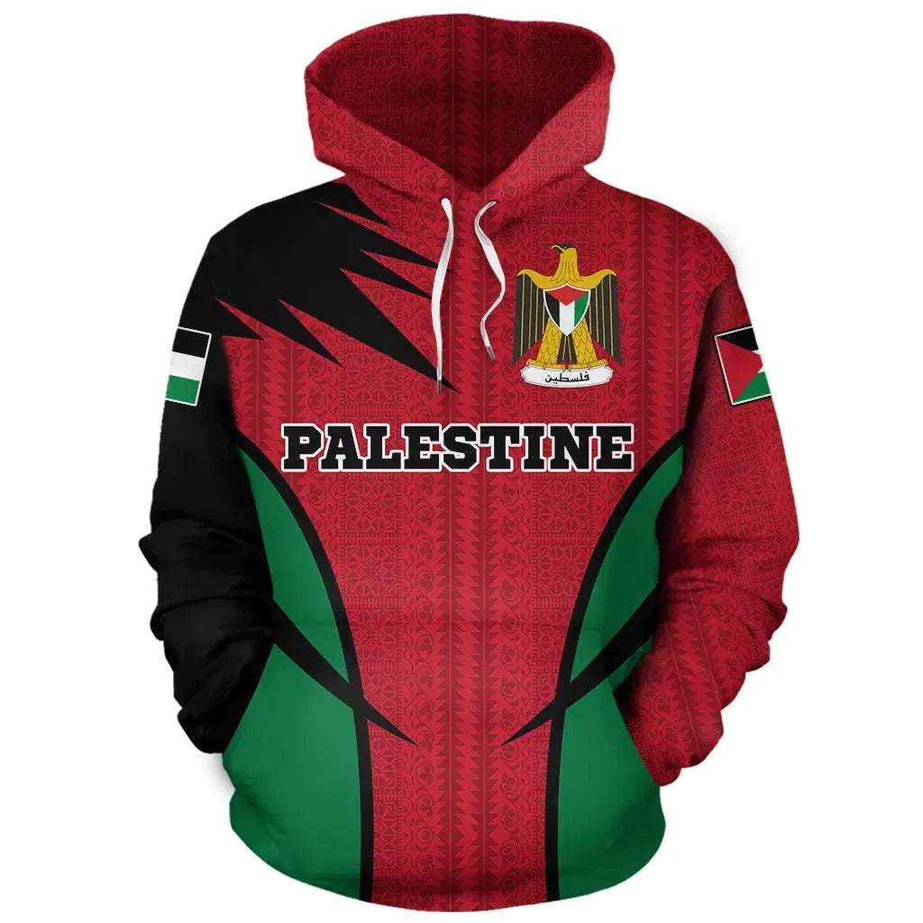 Palestine Hoodie Pullover Active RLT13
