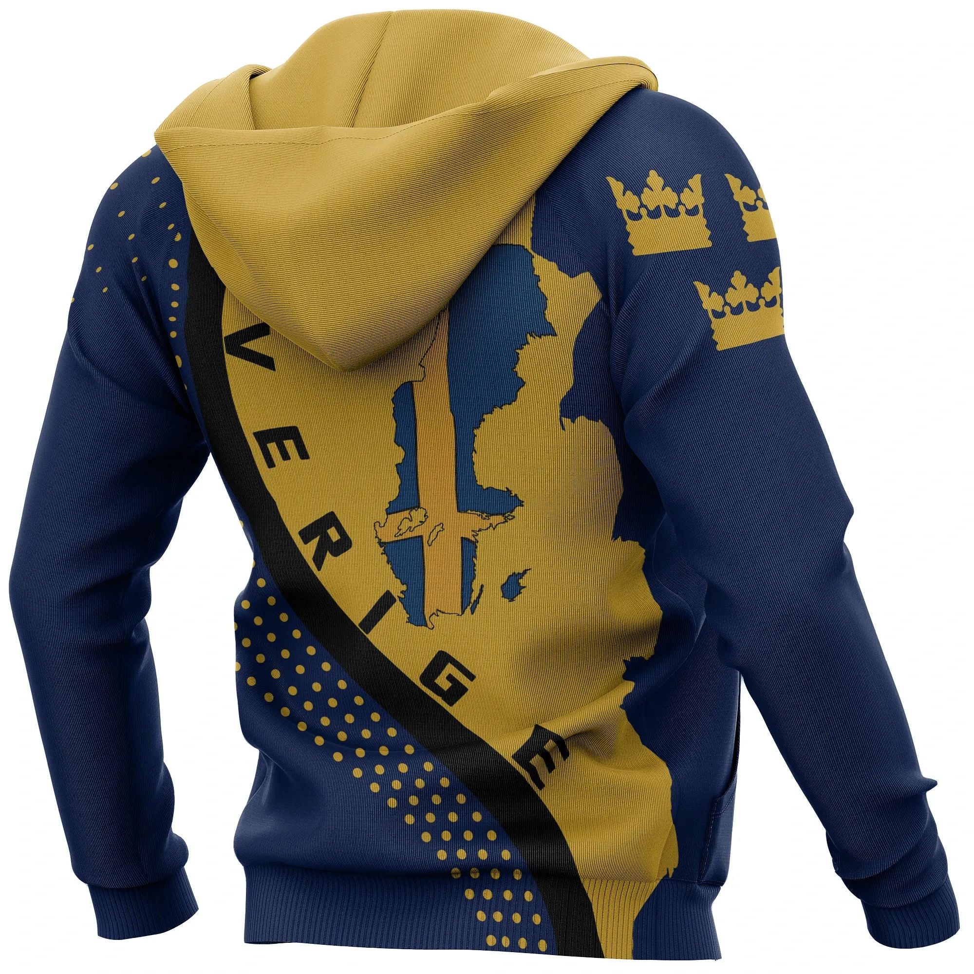 Sweden Map Hoodie Generation Iichize RLT7