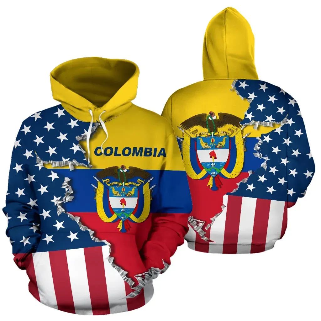 One Heart 2 Homes USA Colombia Hoodie RLT7