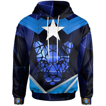 Somalia Hoodies Coat Of Arms Somalia With Leopard RLT8