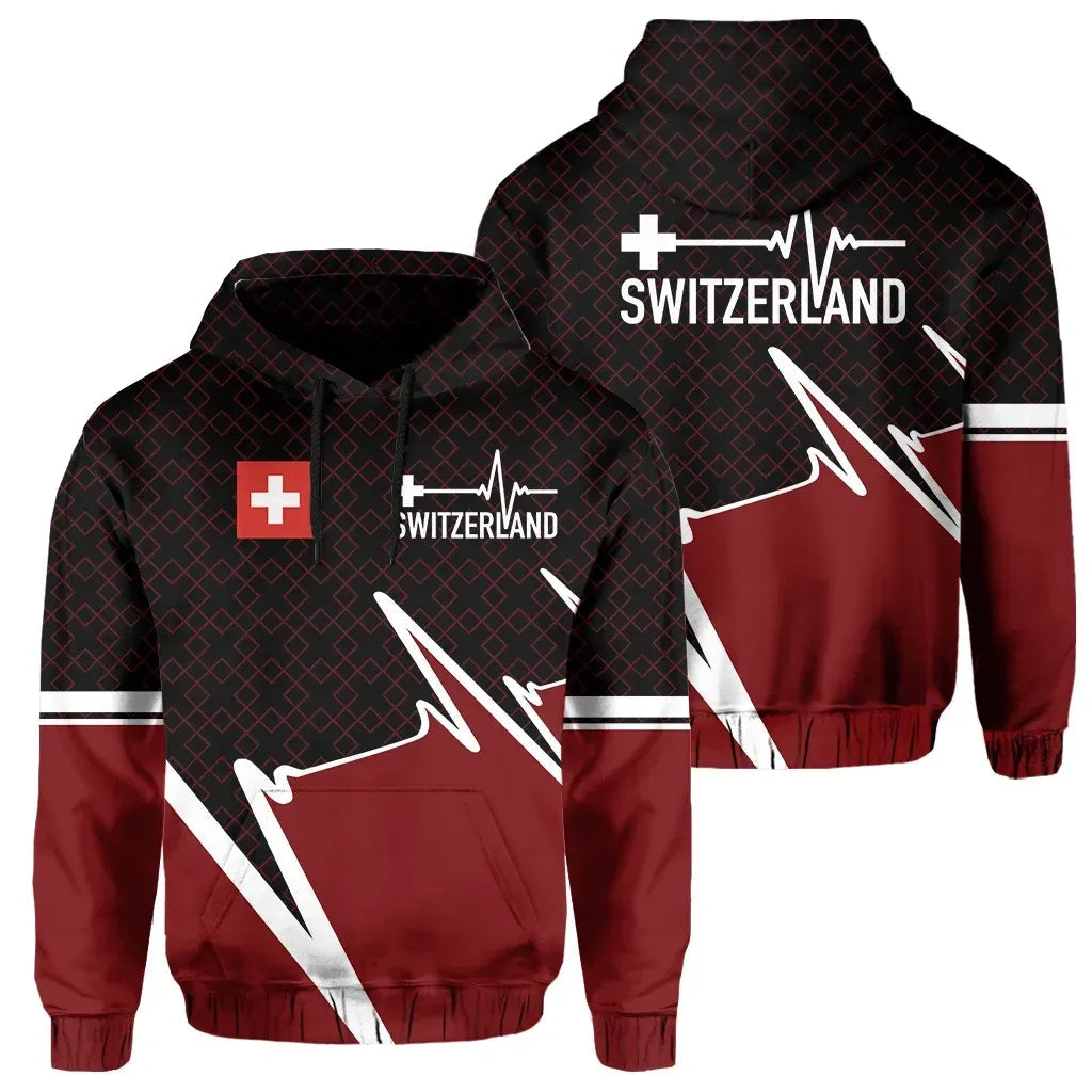 Switzerland Hoodie Switzerland In My Heartbeat RLT13