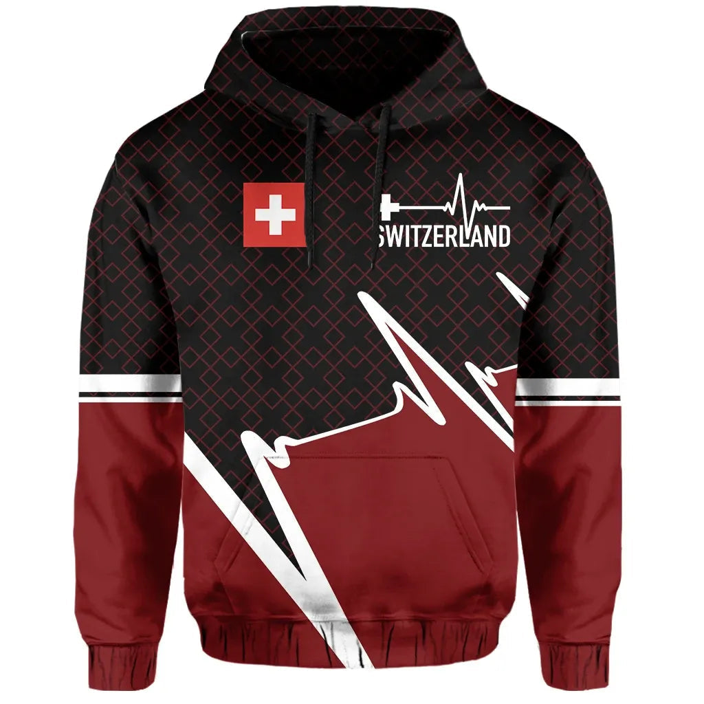 Switzerland Hoodie Switzerland In My Heartbeat RLT13