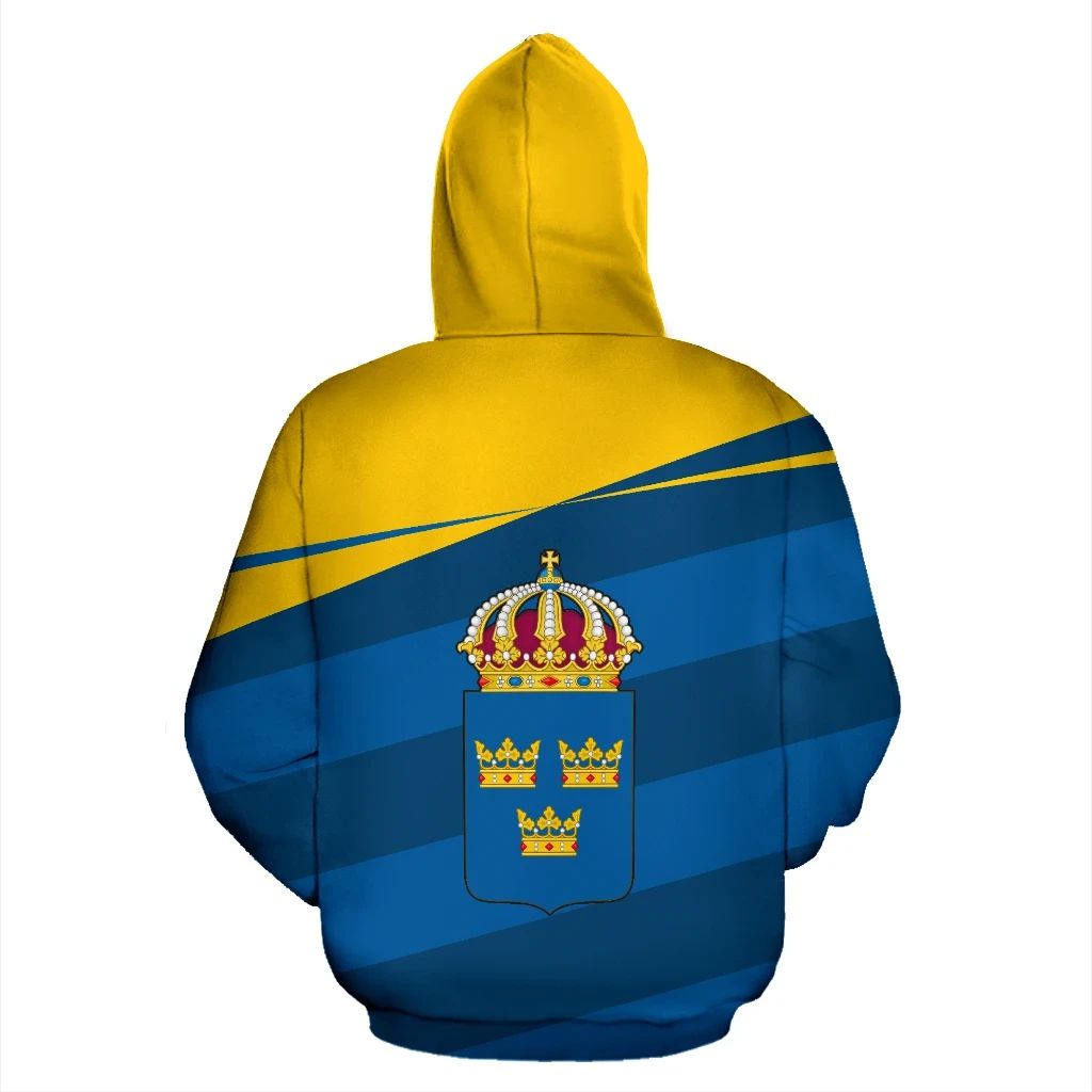 Sweden Flag Hoodie Vivian Style RLT7