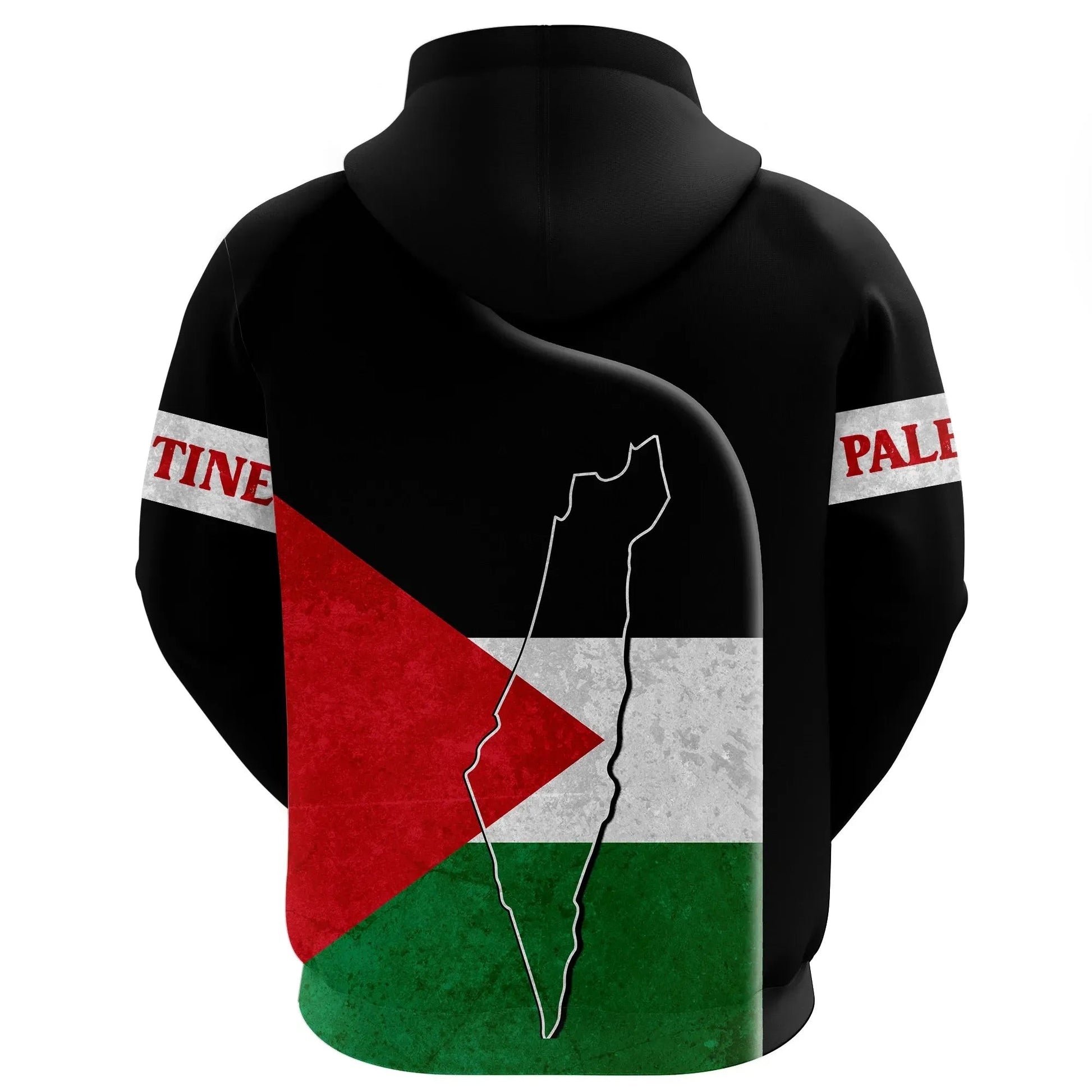 Palestine Flag Hoodie Coat Of Arms RLT13