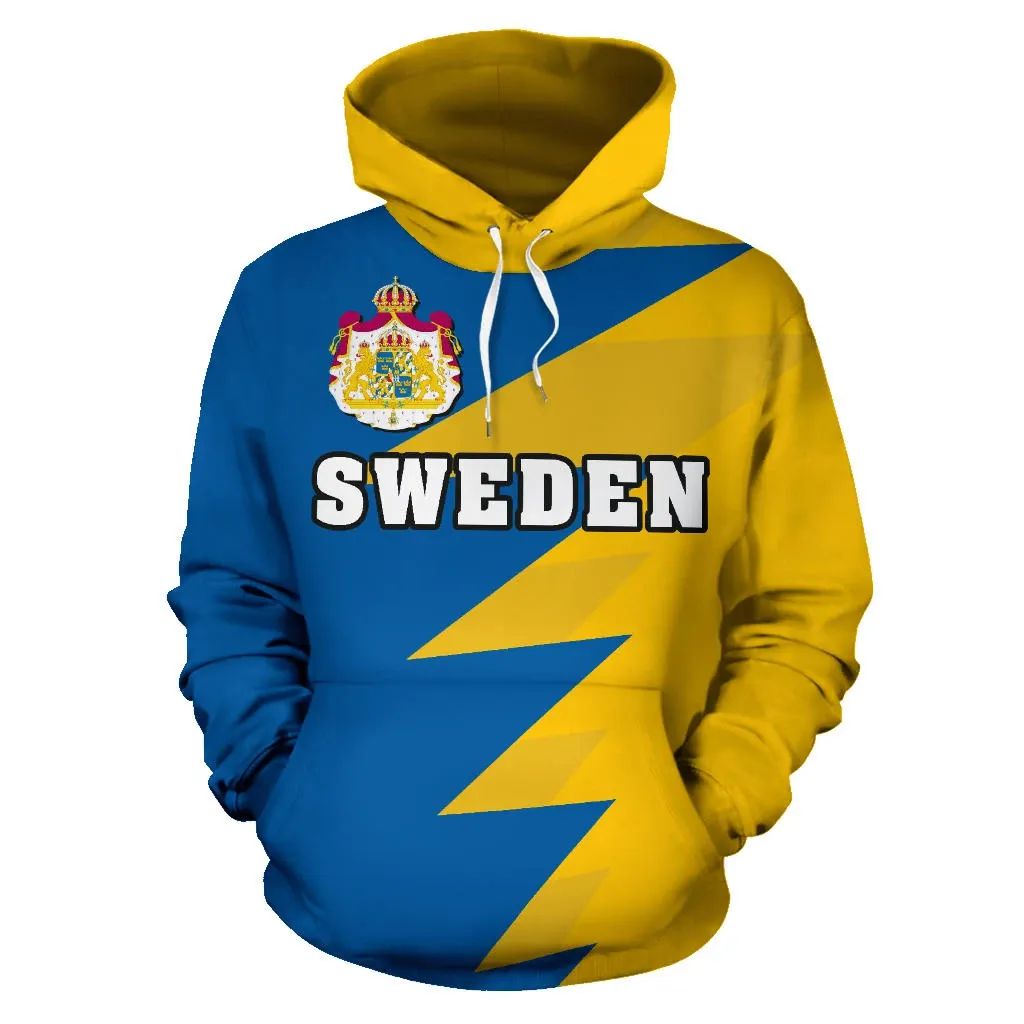 Sweden Sport Flag Hoodie Tooth Style 01 RLT7