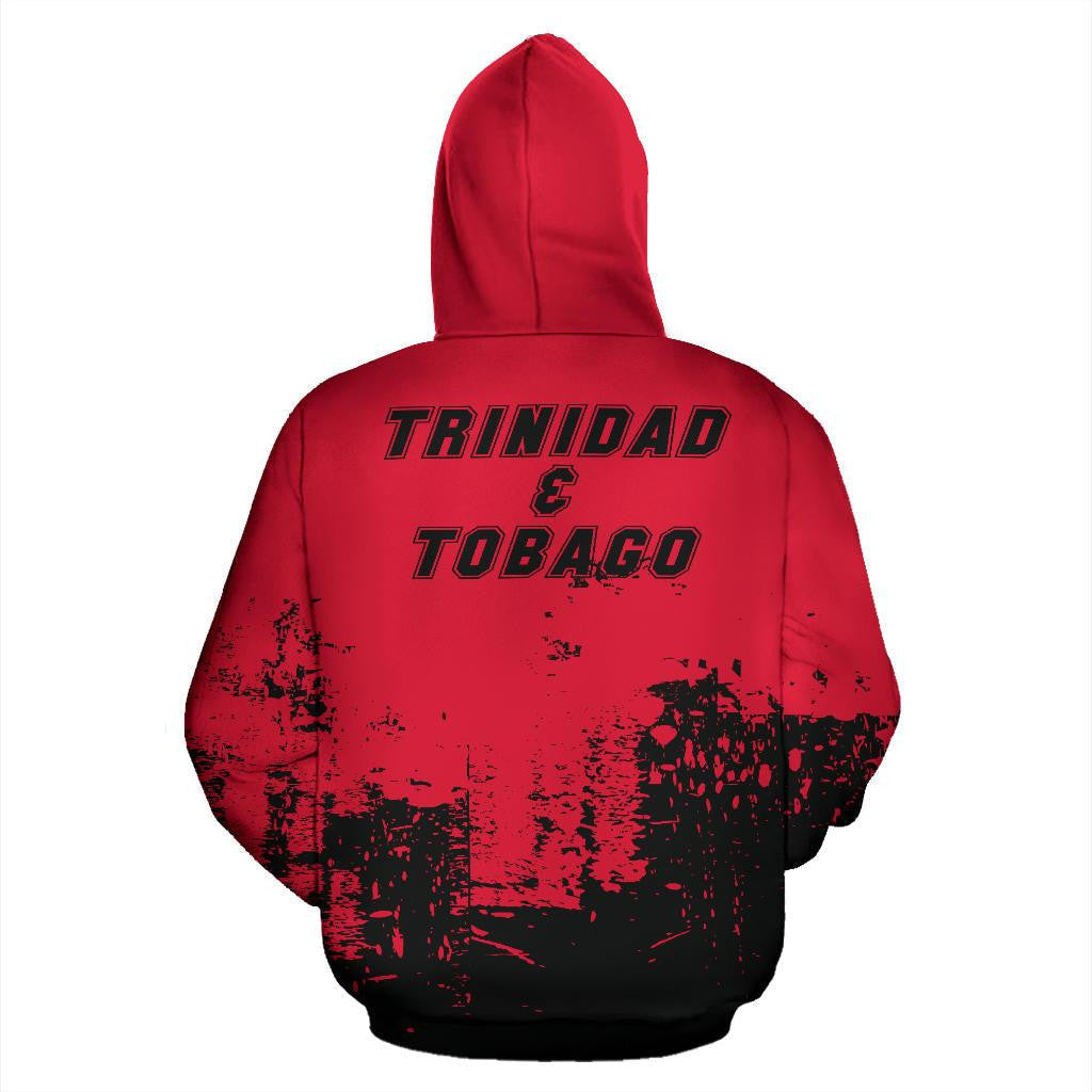 Trinidad and Tobago All Over Hoodie Smudge Style RLT6